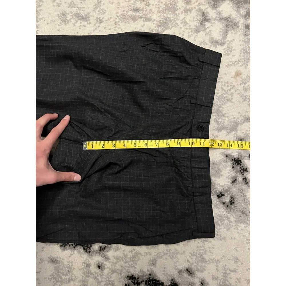 Brooks Brothers Regent Pants Mens 36x31 Gray Plaid Wool Flat Front Dress Pants